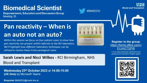 Poster for the event listing the date, time and speaker information.